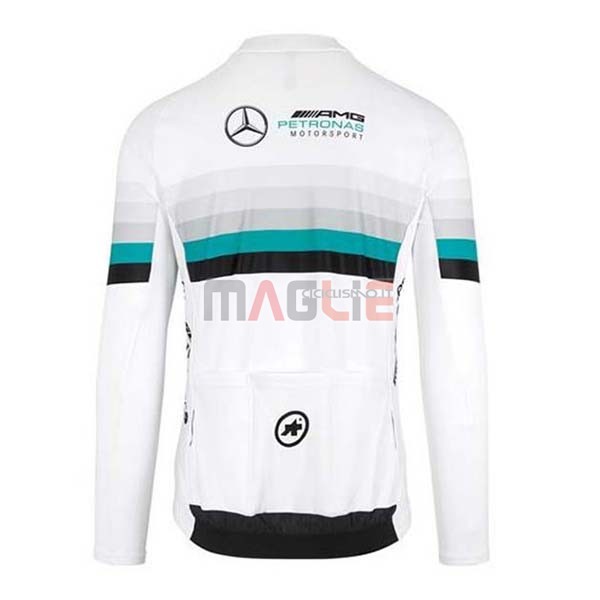 Maglia Mercedes F1 Manica Lunga 2020 Bianco - Clicca l'immagine per chiudere